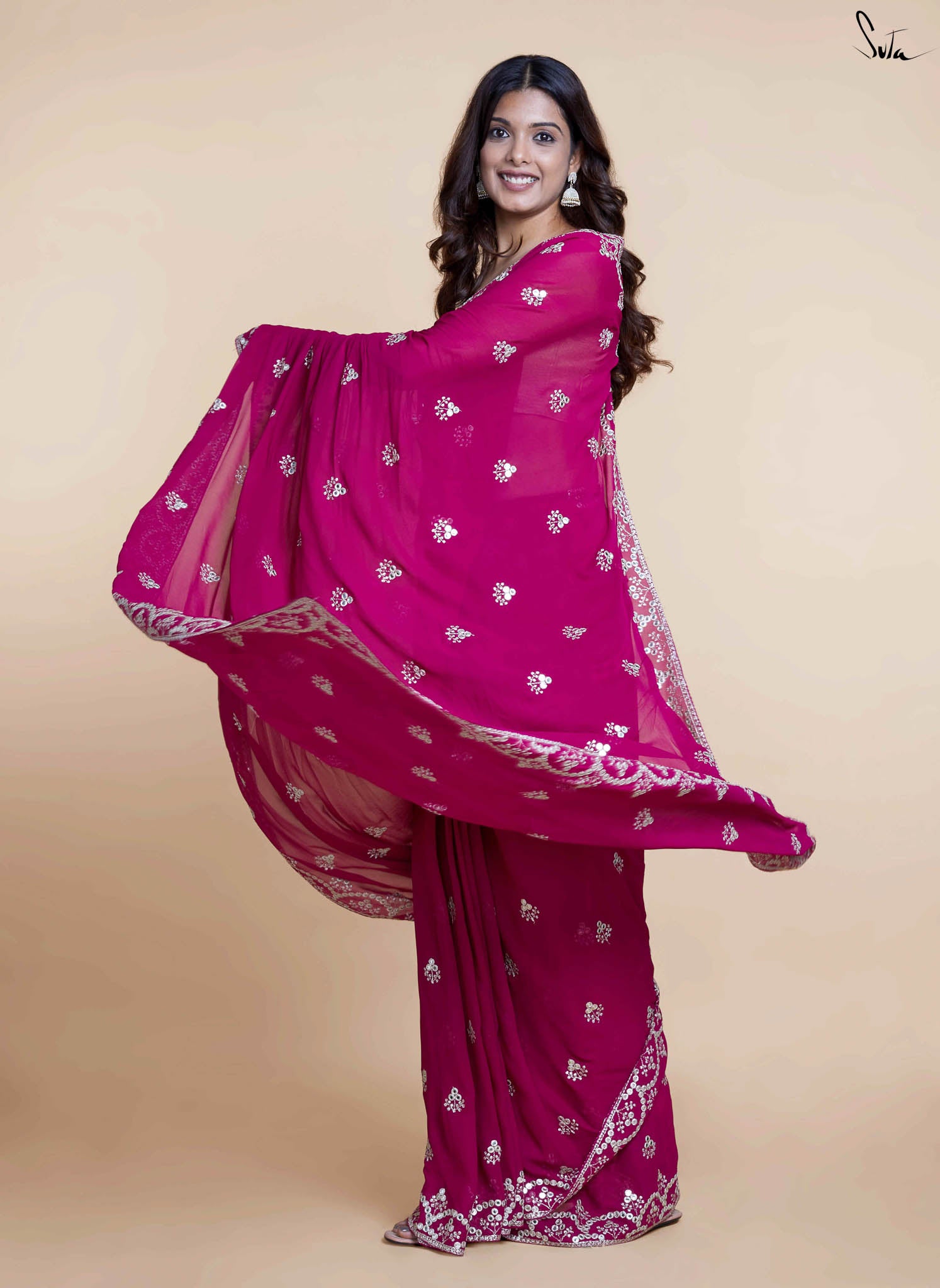 Garnet Saree
