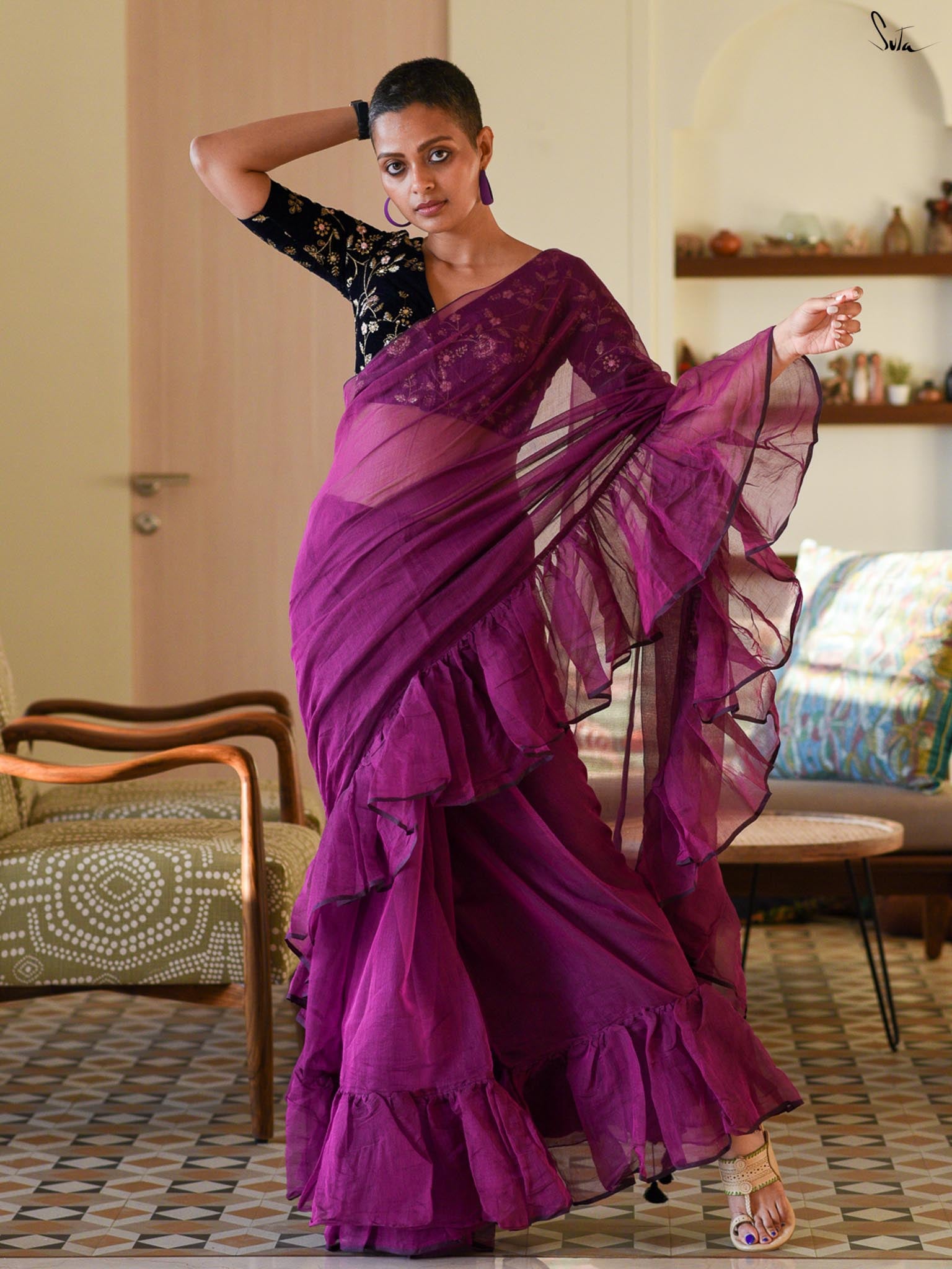 Play Around Ruffles Saree