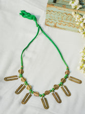 Anshi (Handcrafted Dhokra Brass Neckpiece)