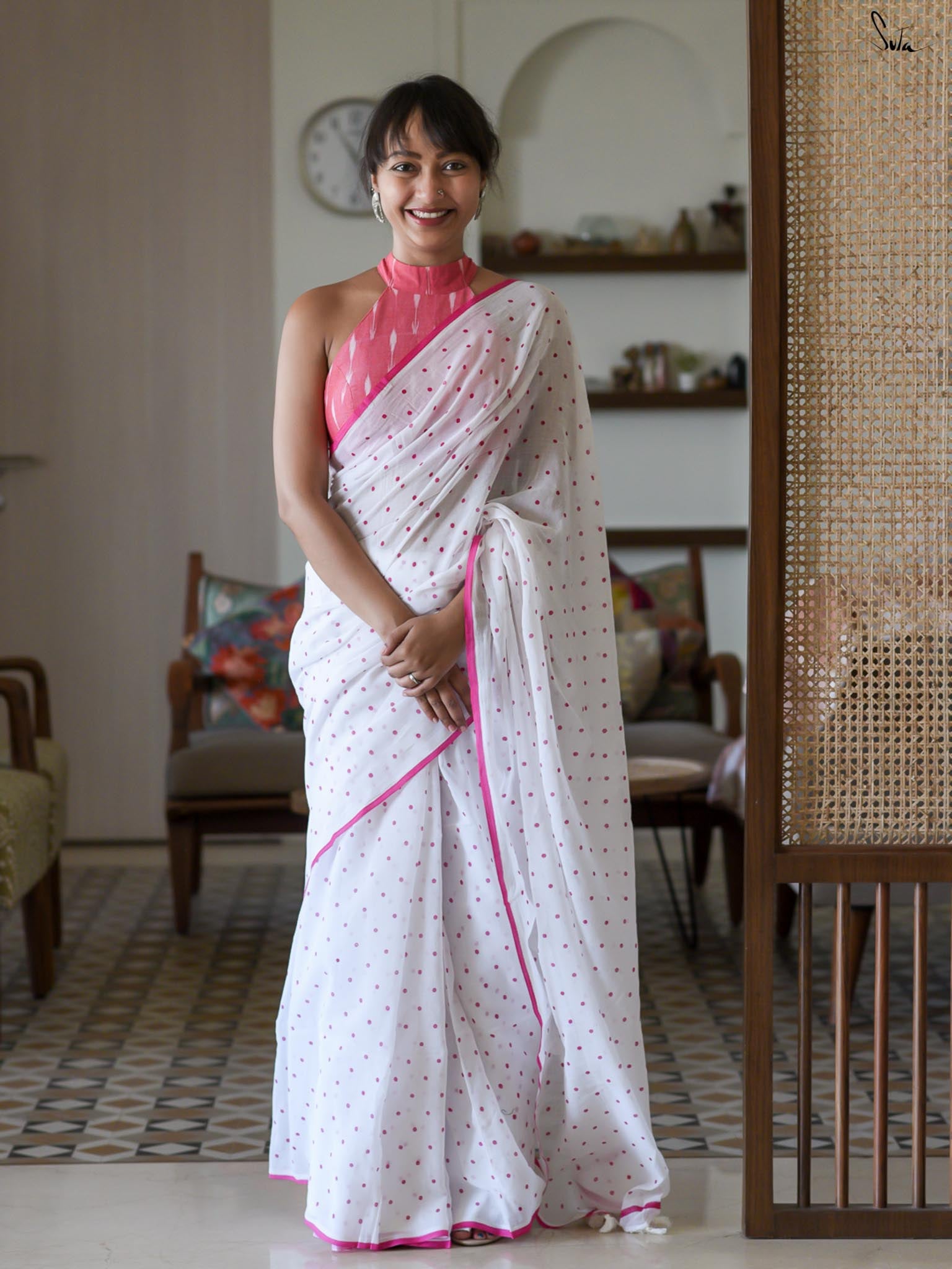 Azalea Polka Saree