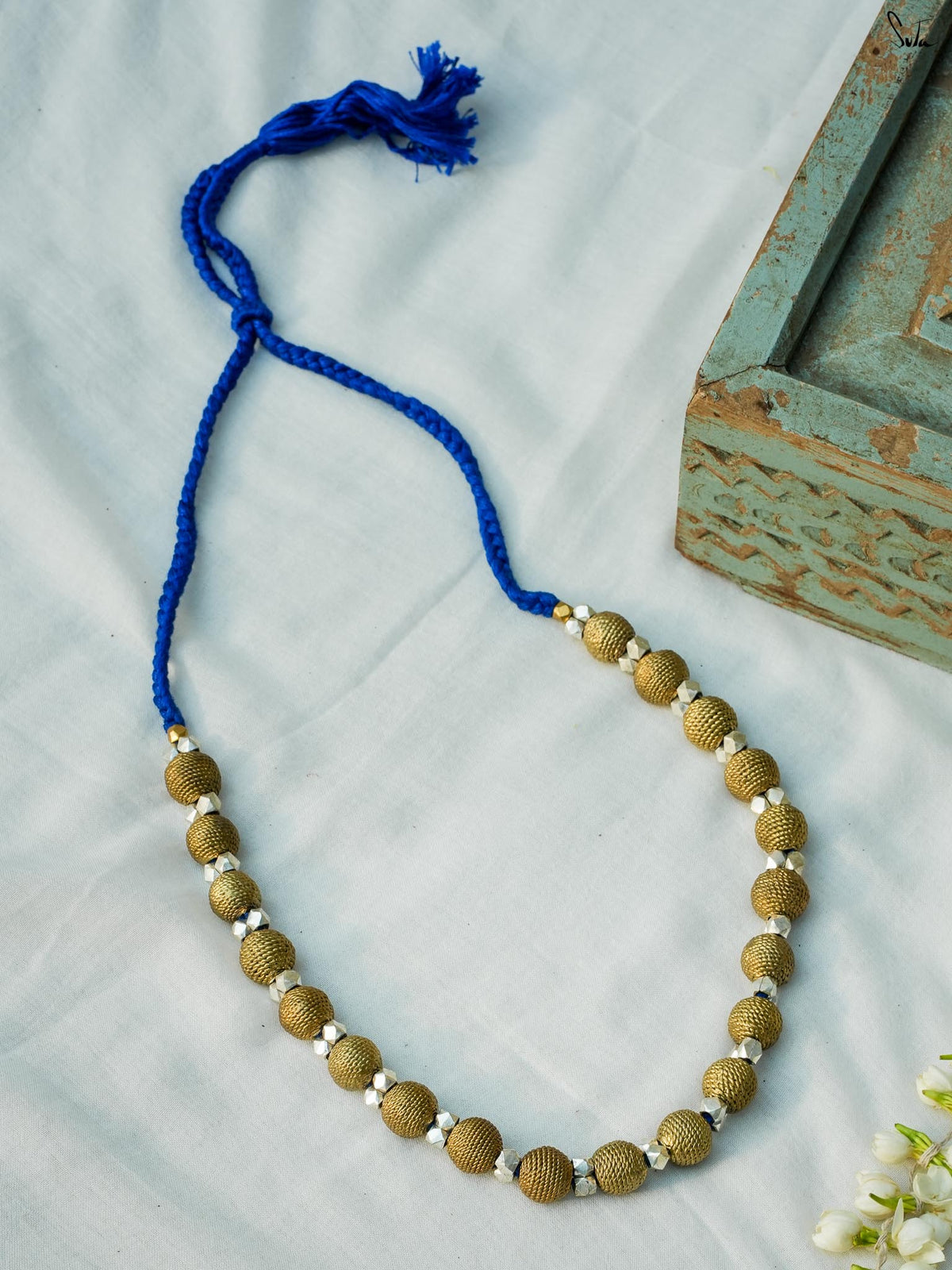 Charu (Handcrafted Dhokra Brass Neckpiece)