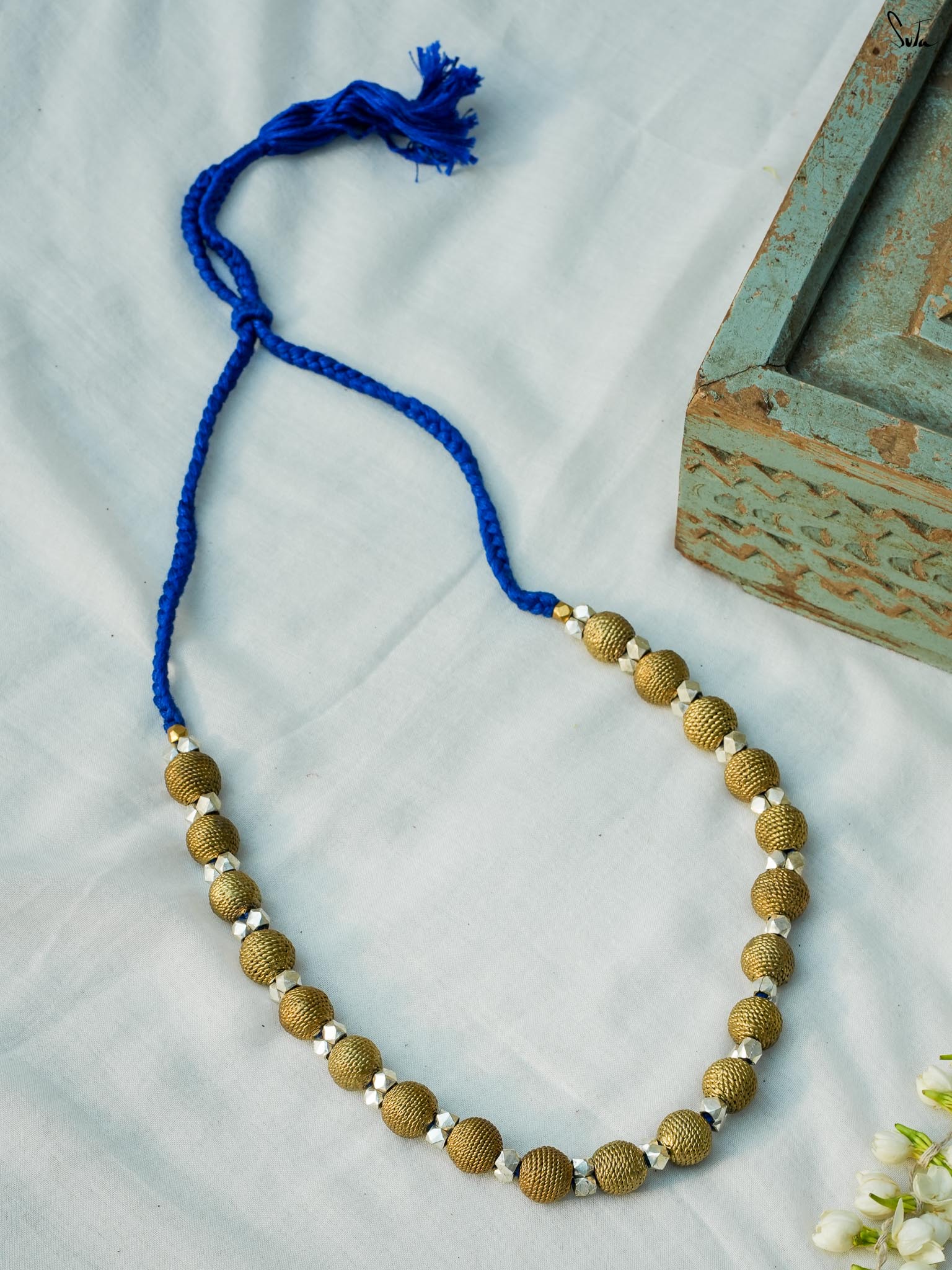Charu (Handcrafted Dhokra Brass Neckpiece)