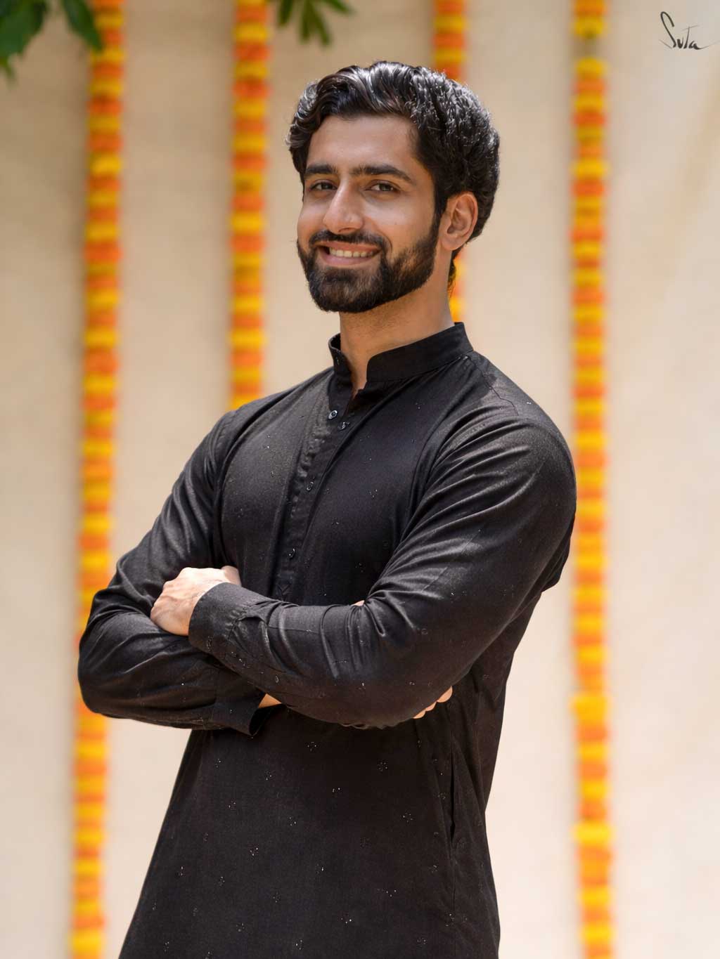 Shimmering Coal (Kurta)