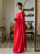 The Heart Of Red Saree