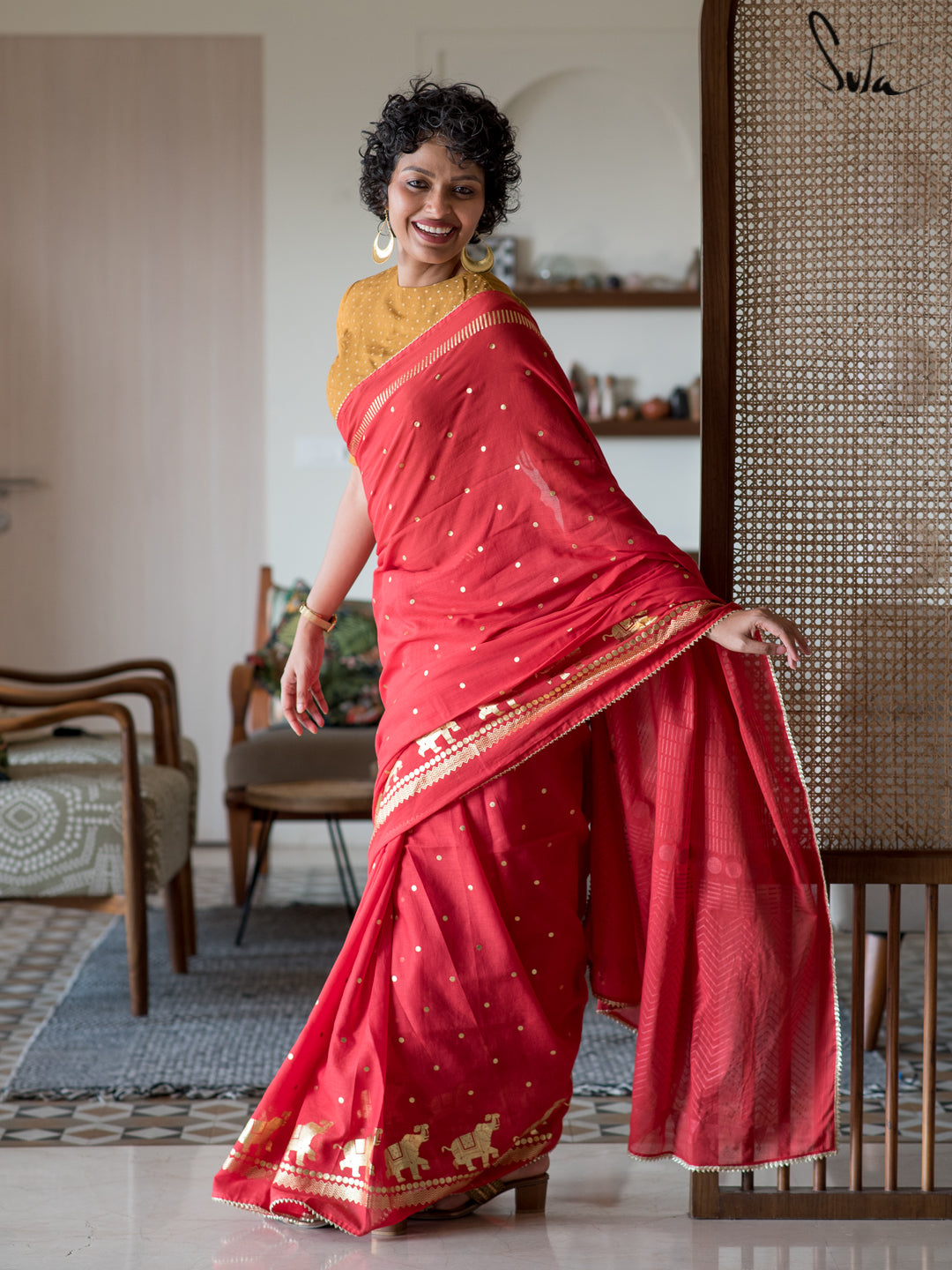 The Heart Of Red Saree