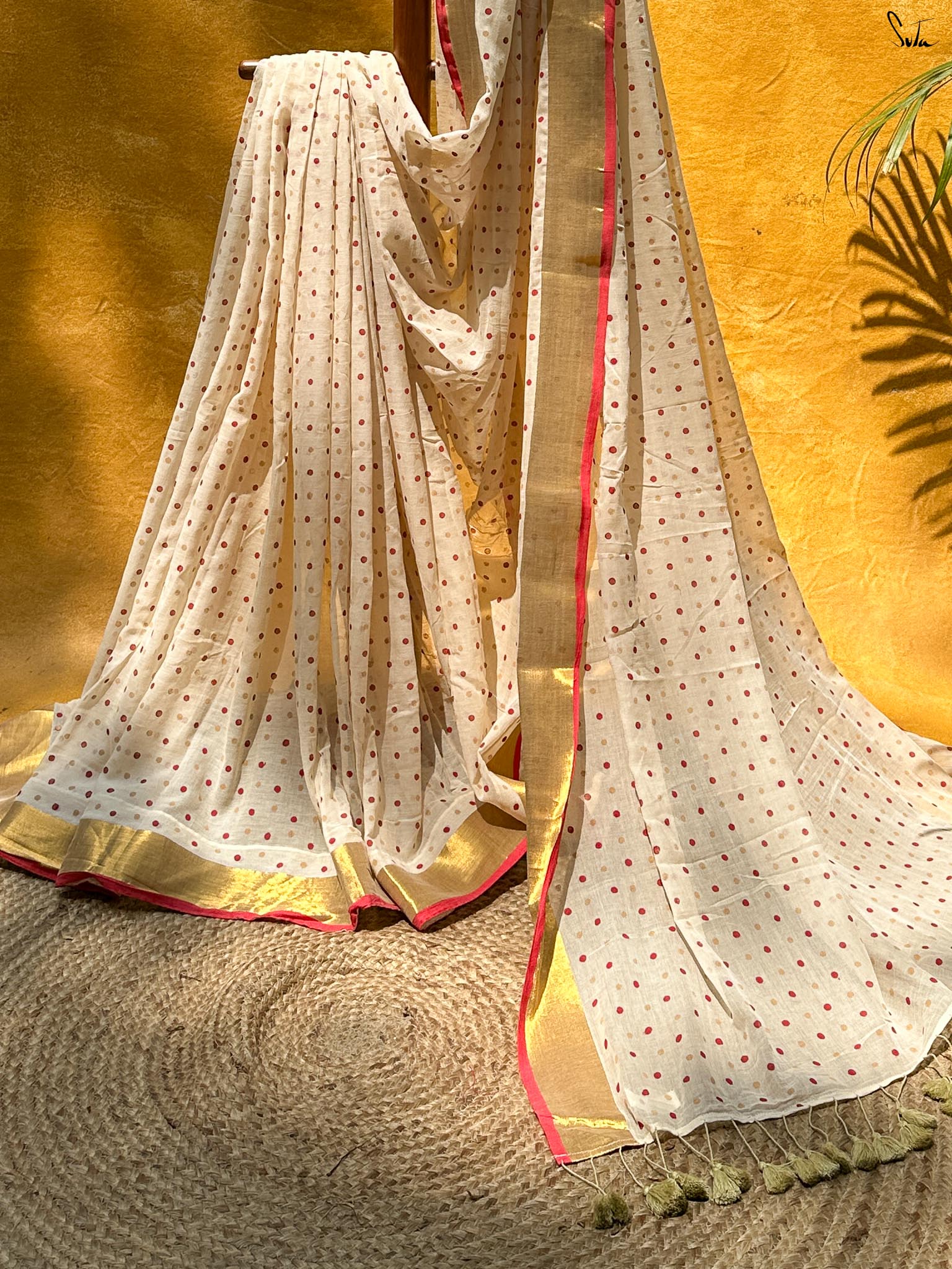 Crimson Polka Gold