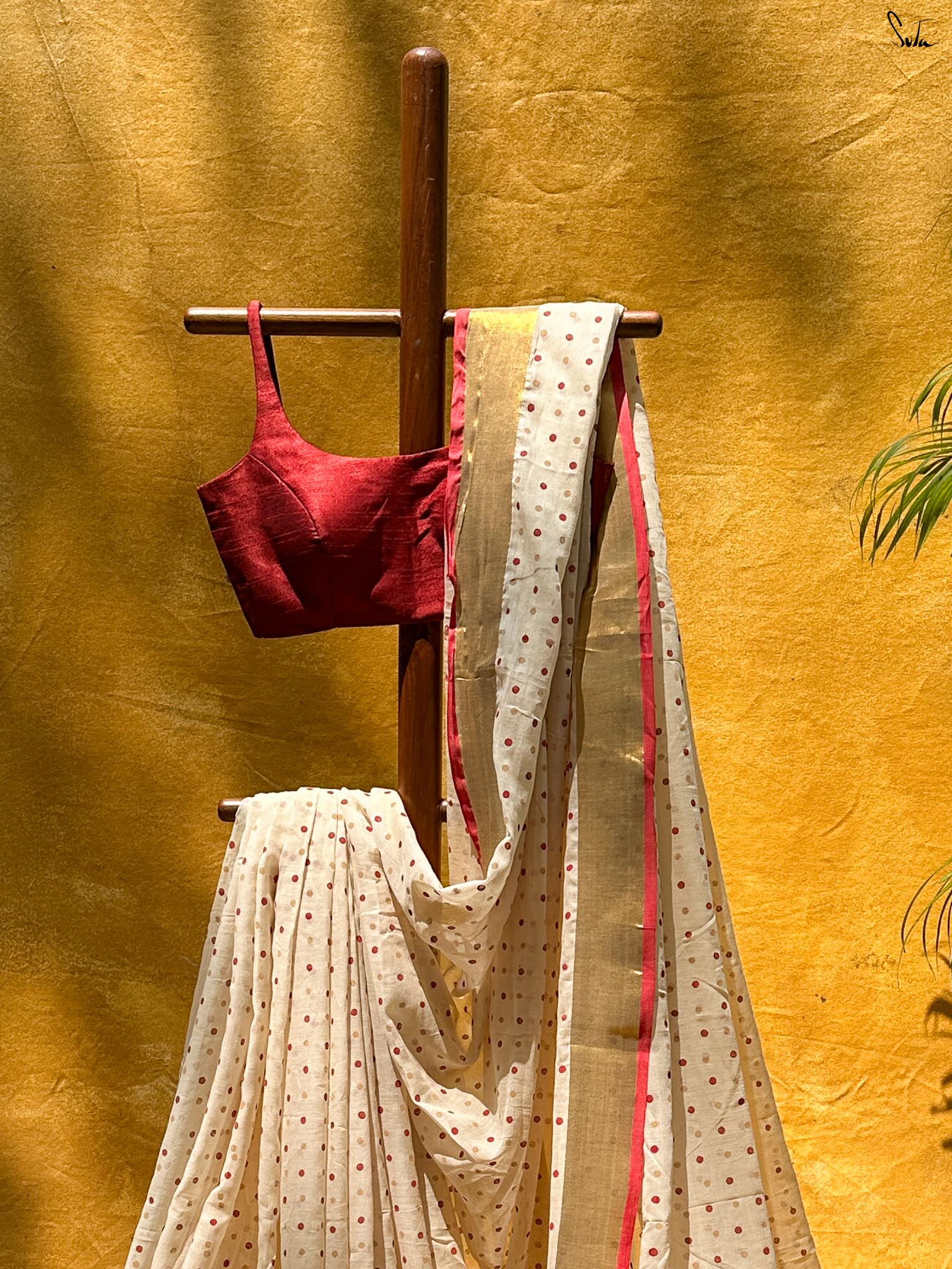 Crimson Polka Gold