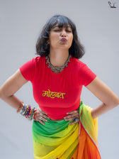 Laal Mohabbat (T-Shirt Blouse)