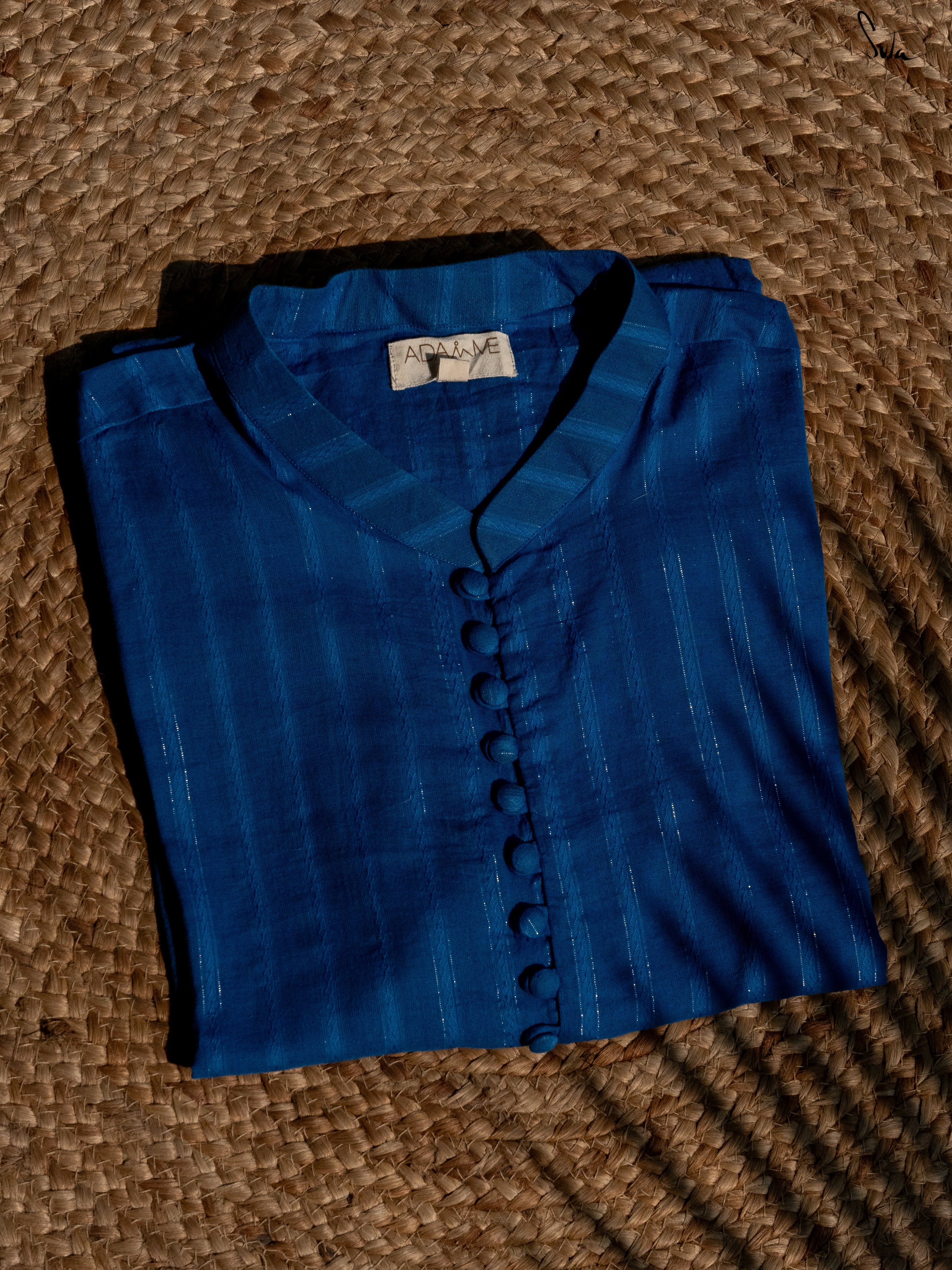 Kyun Itna Blue (Short Kurta)