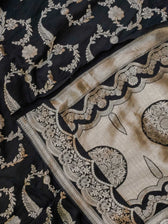 Kajri Black Banarasi Saree