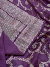 Thumri Wine Banarasi Saree