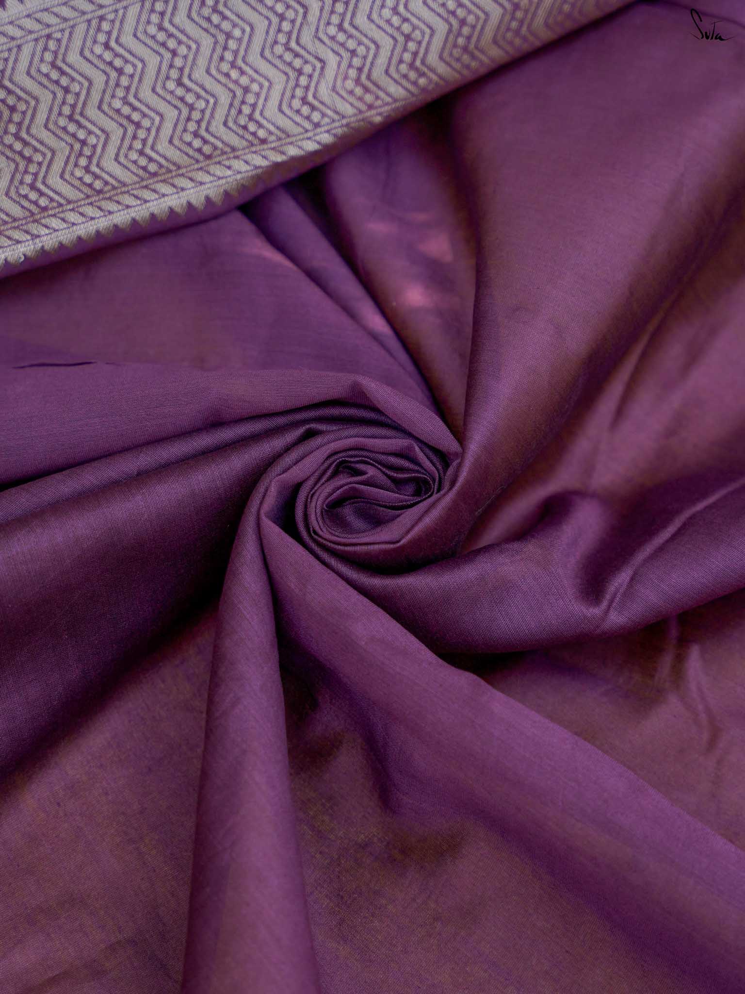 Thumri Wine Banarasi Saree