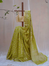 Swarangi Green Banarasi Saree