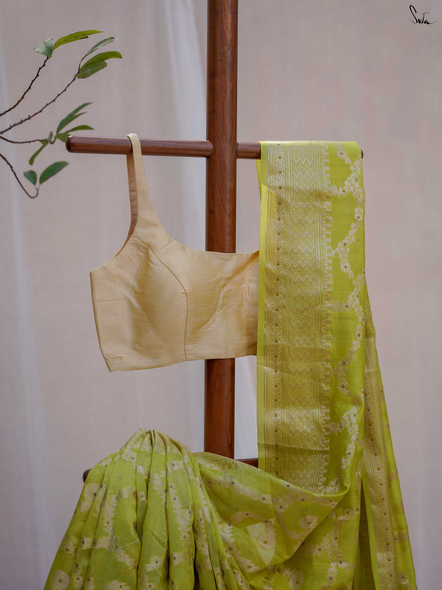 Swarangi Green Banarasi Saree