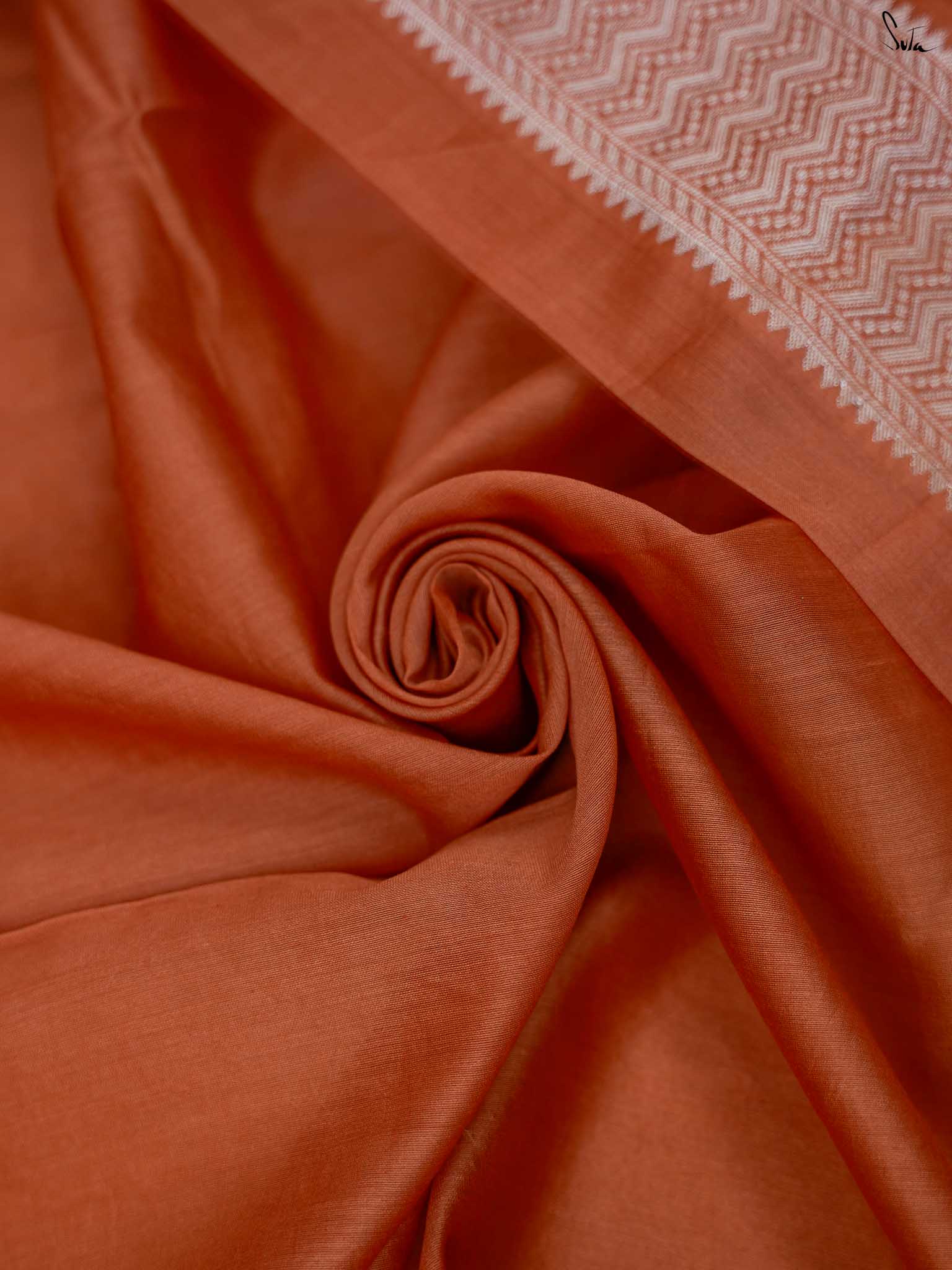 Chaiti Rust Banarasi Saree