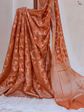 Chaiti Rust Banarasi Saree