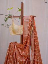 Chaiti Rust Banarasi Saree