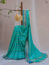 Manikarnika Mint Banarasi Saree