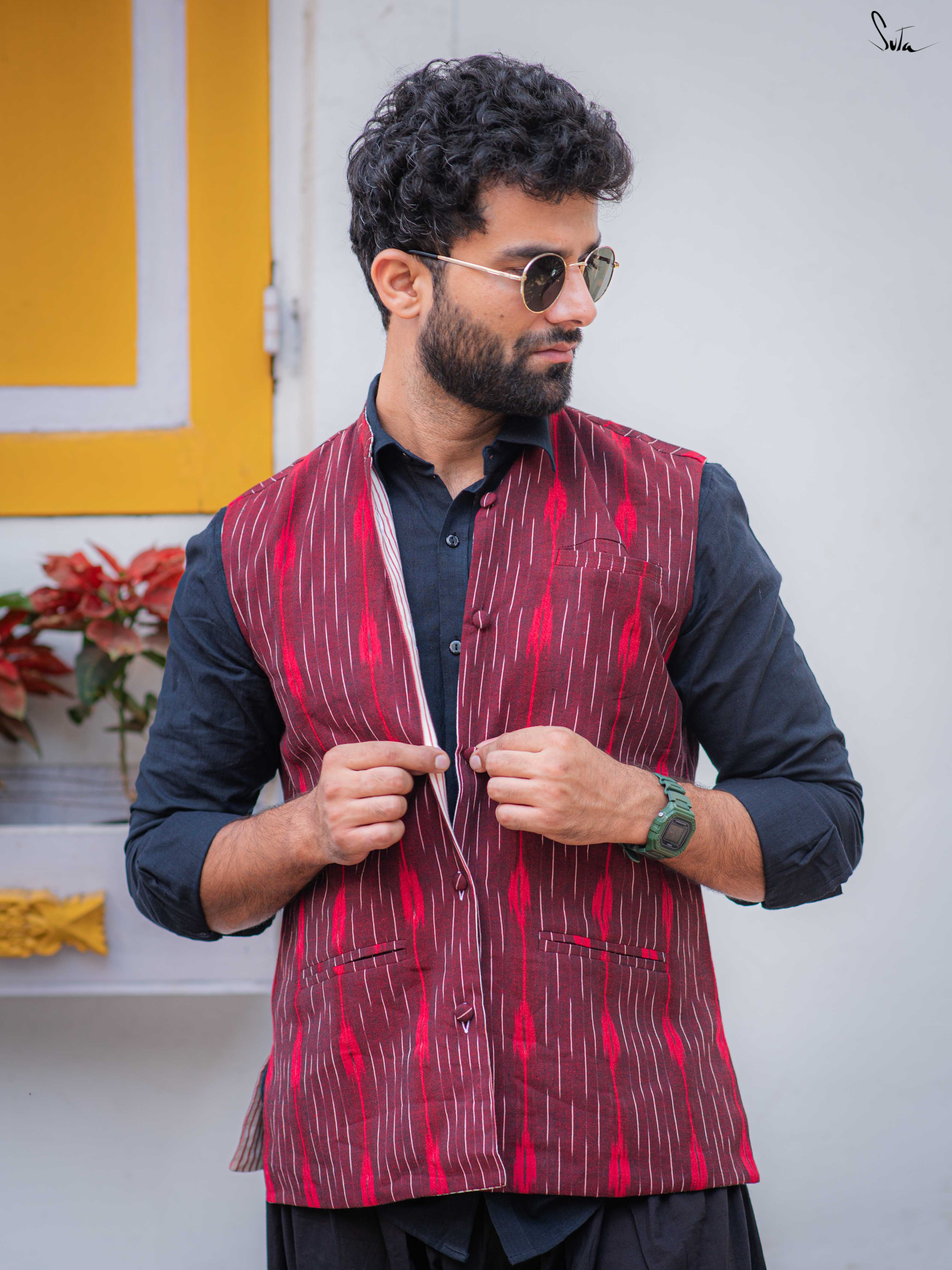 Do Minute (Reversible Nehru Jacket)