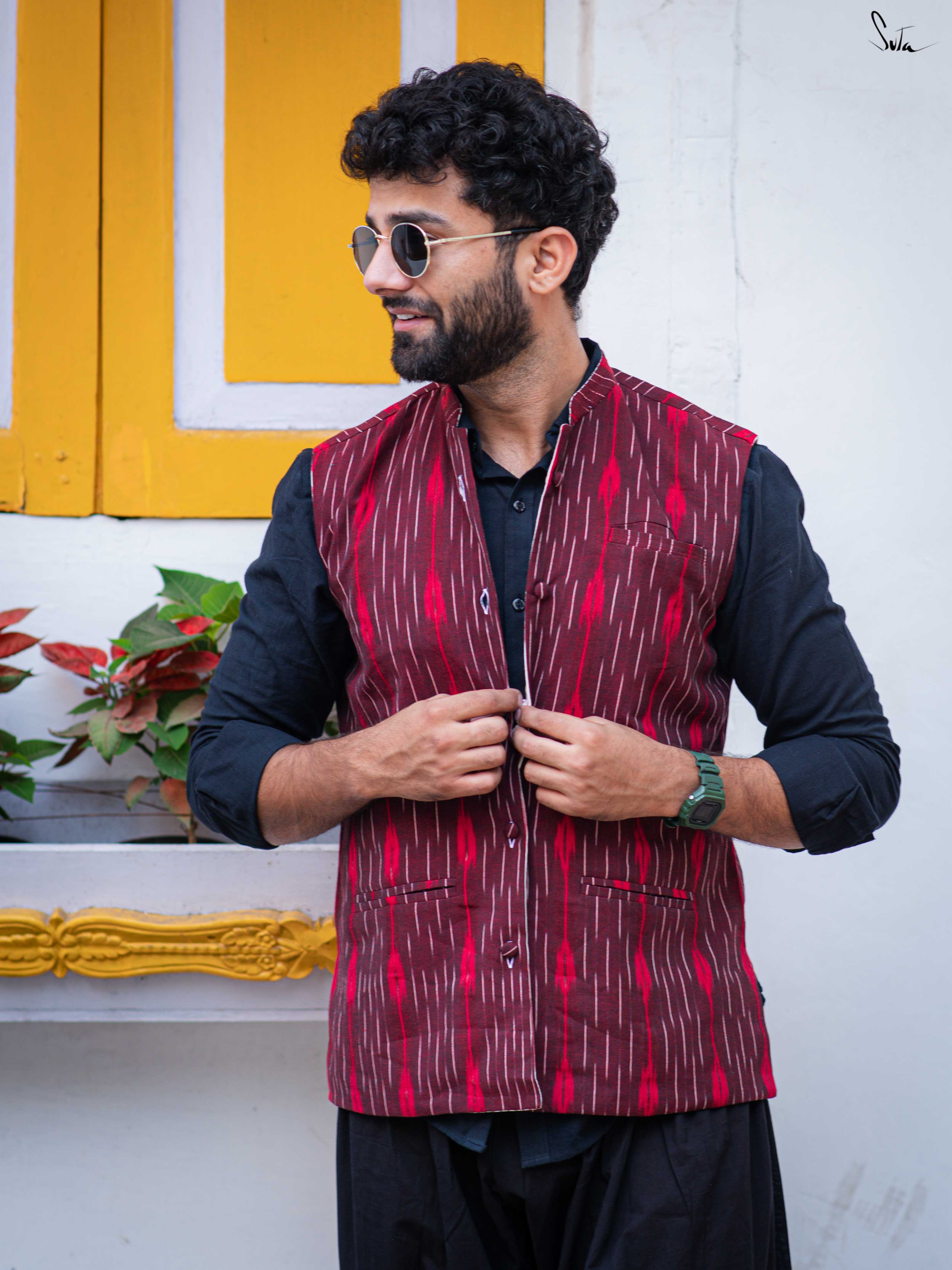 Do Minute (Reversible Nehru Jacket)