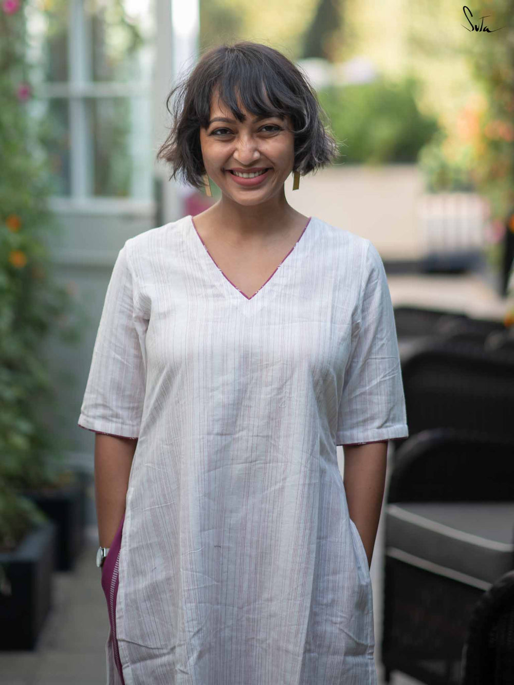 WOMEN'S MAROON BREEZY BLOSSOMS: COTTON PRINTED MIDDIES