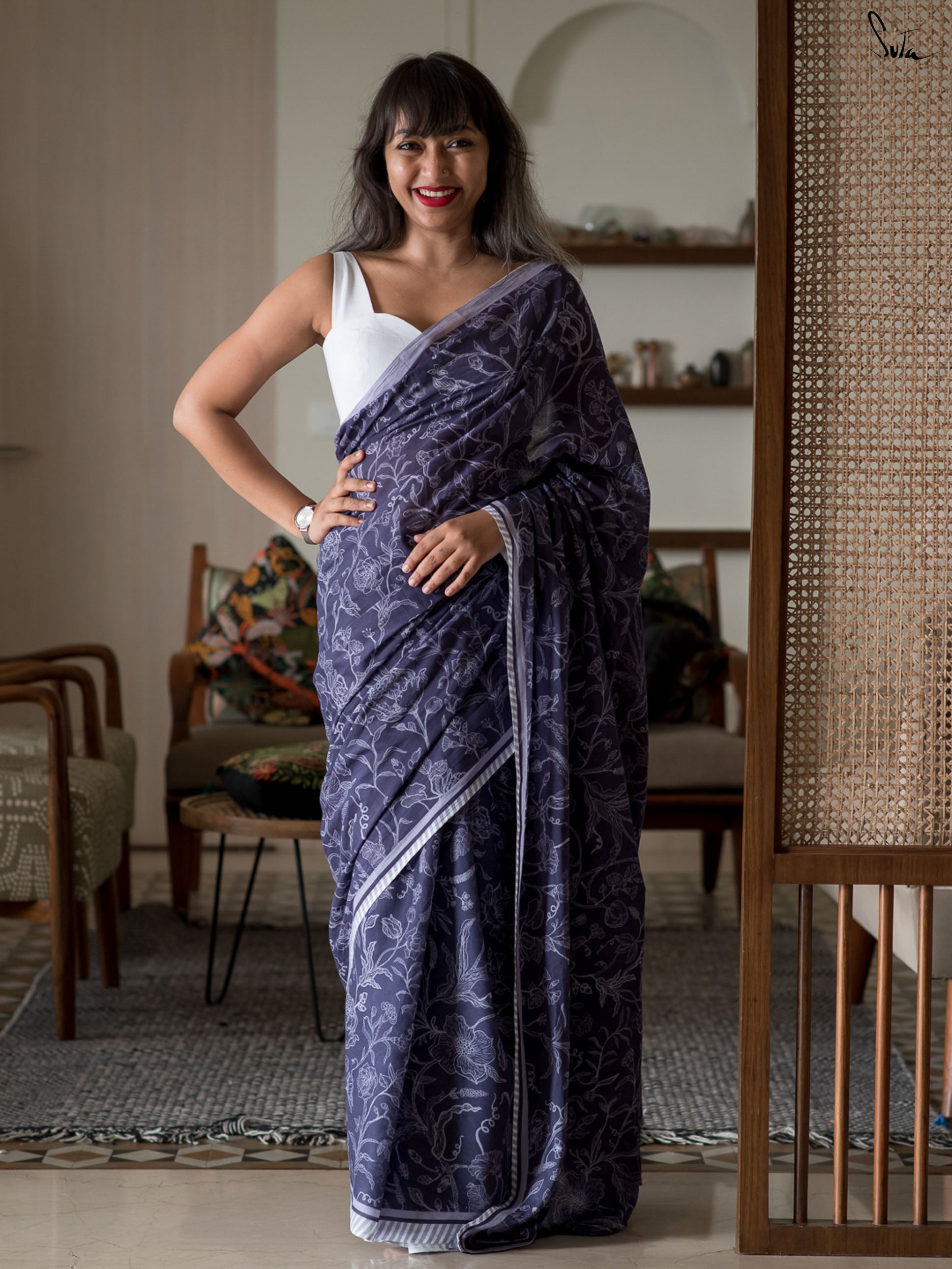 A Tale Of Violet Saree