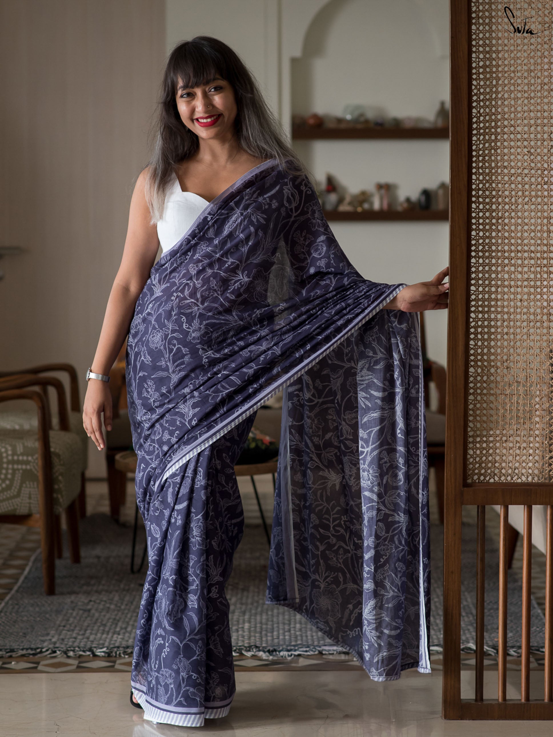 A Tale Of Violet Saree