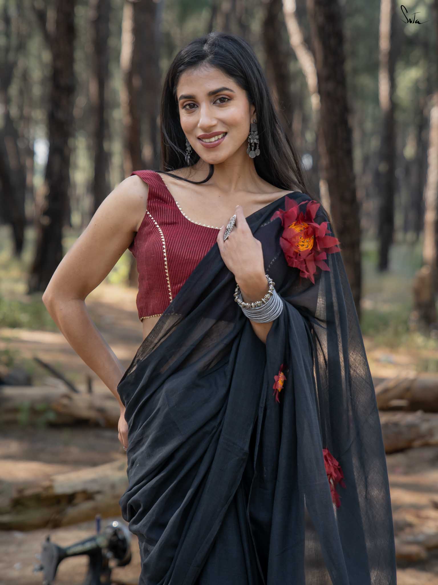 Dipped In Black Sunflower