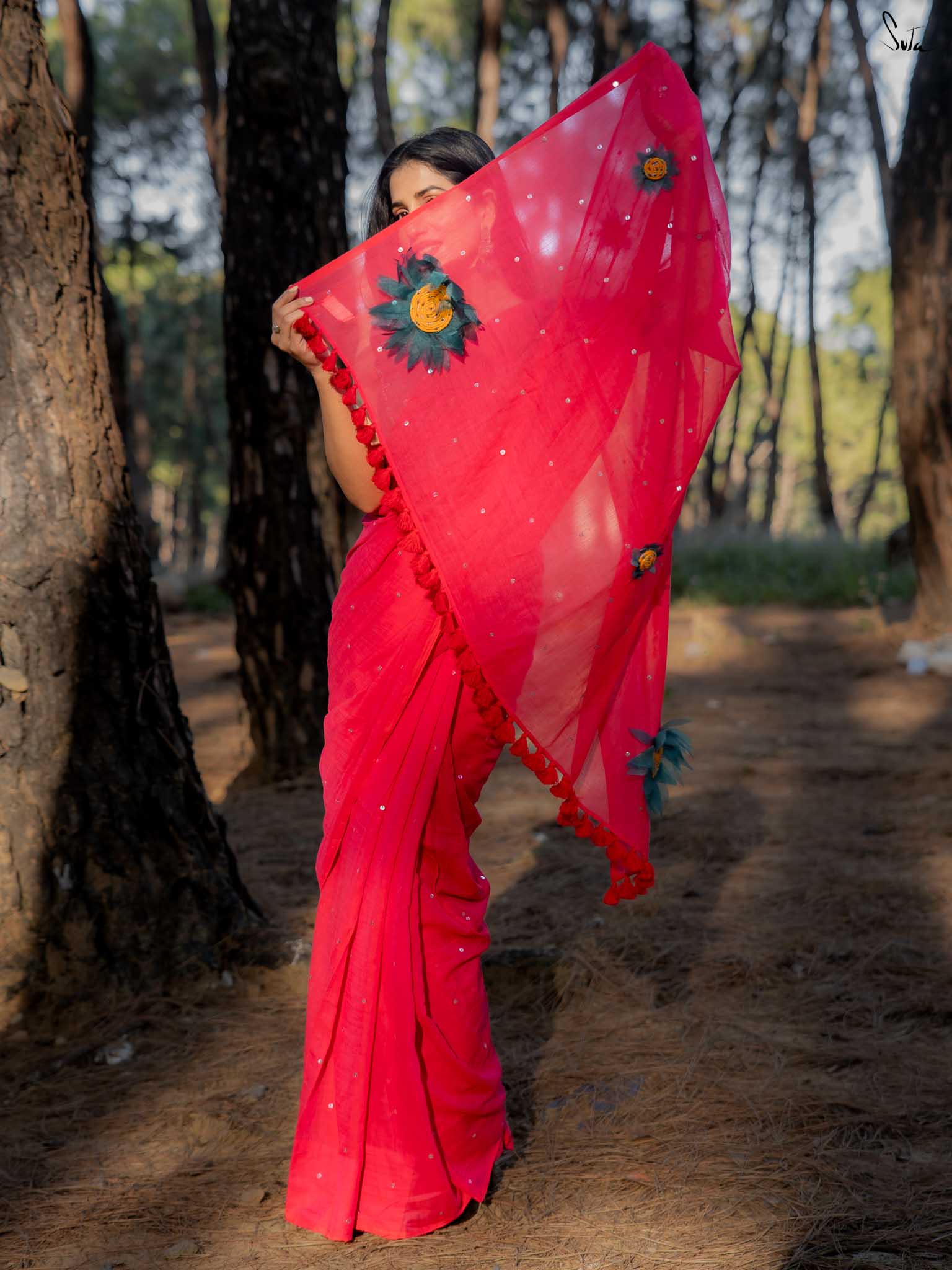 Dipped In Fuchia Sunflower