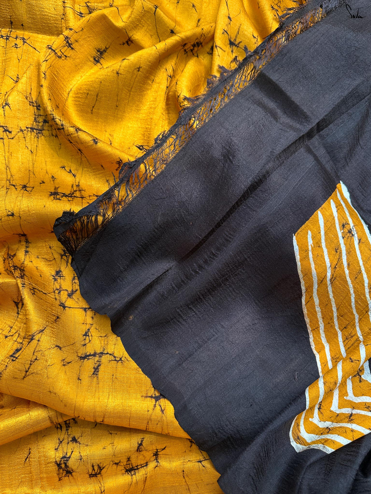 Golpo Batik | Hand Painted Batik Silk Saree