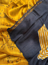 Golpo Batik | Hand Painted Batik Silk Saree