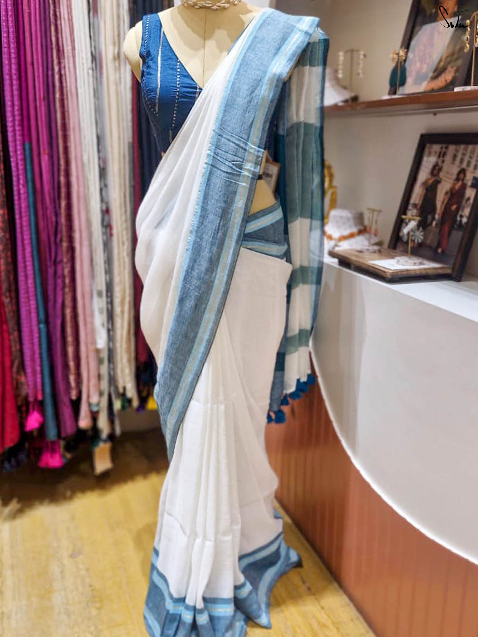 Gurupuja saree