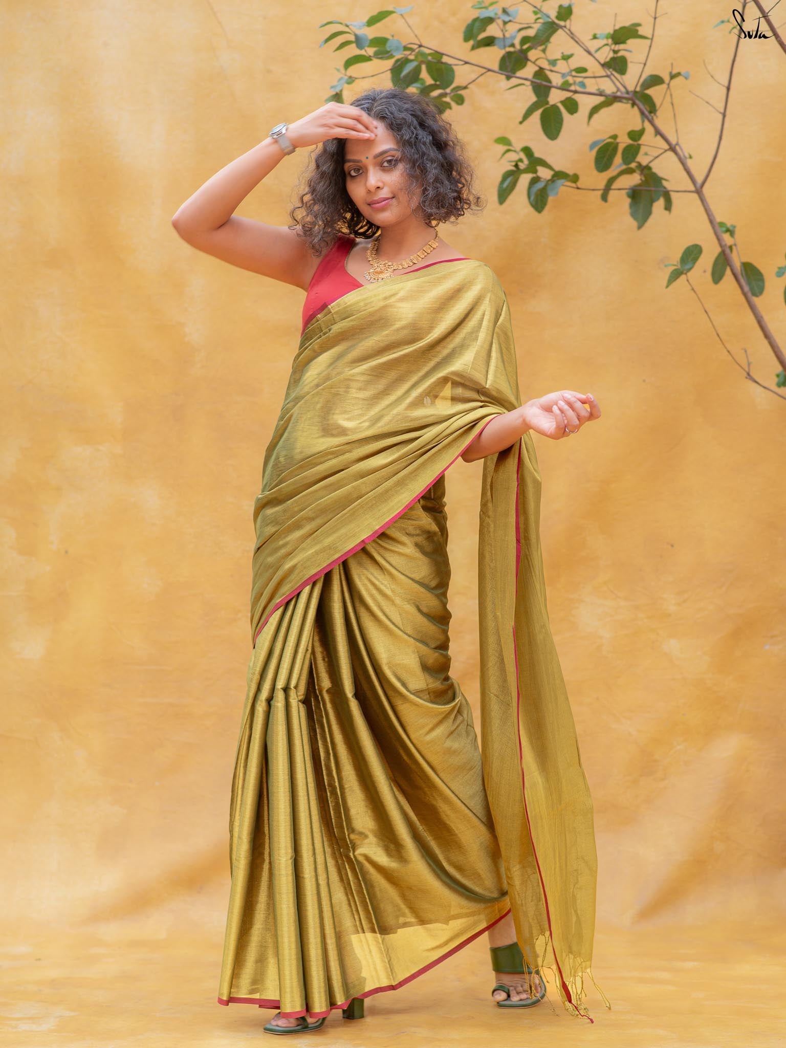 Hari Zafri Zari Saree