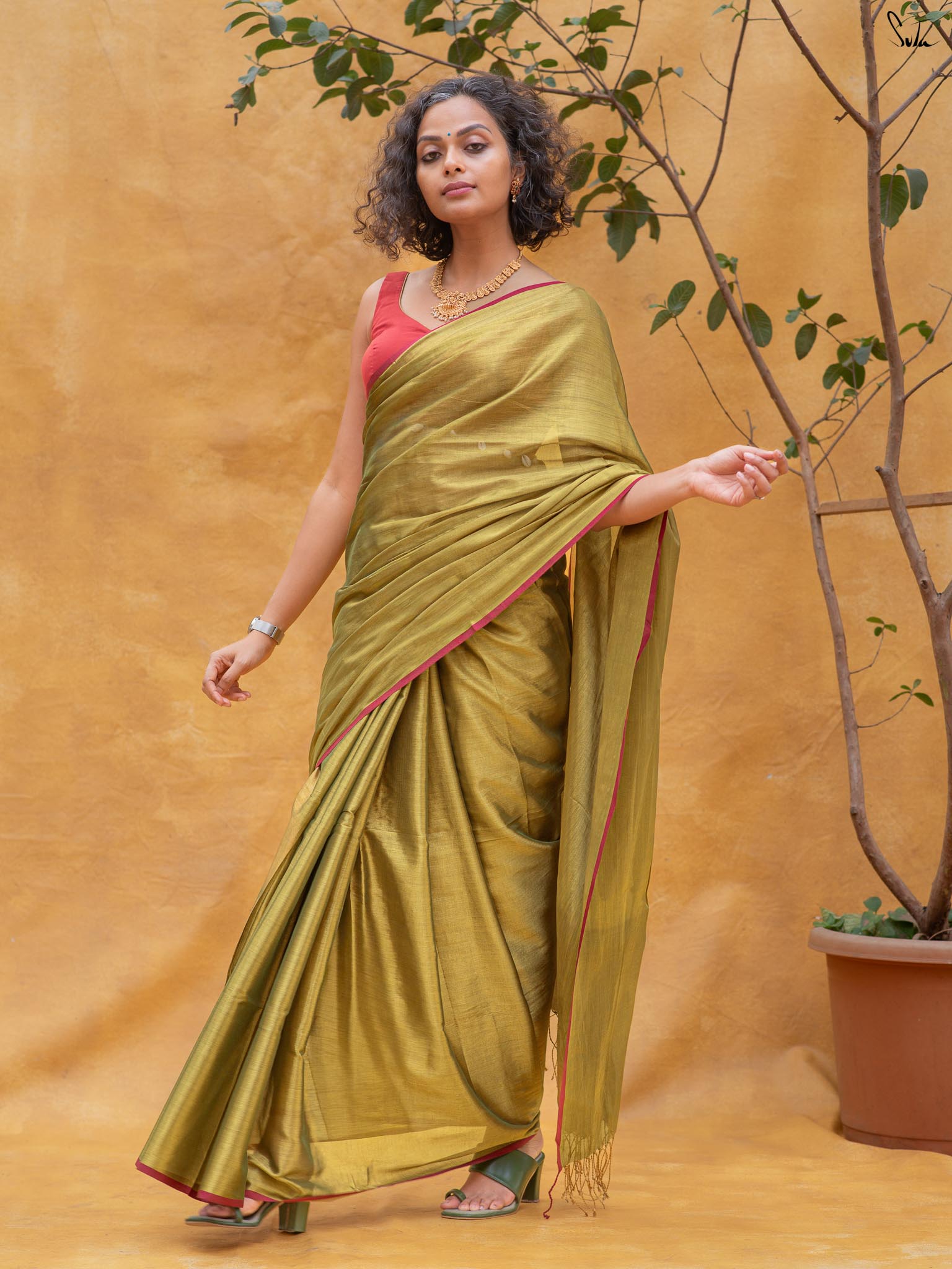 Hari Zafri Zari Saree