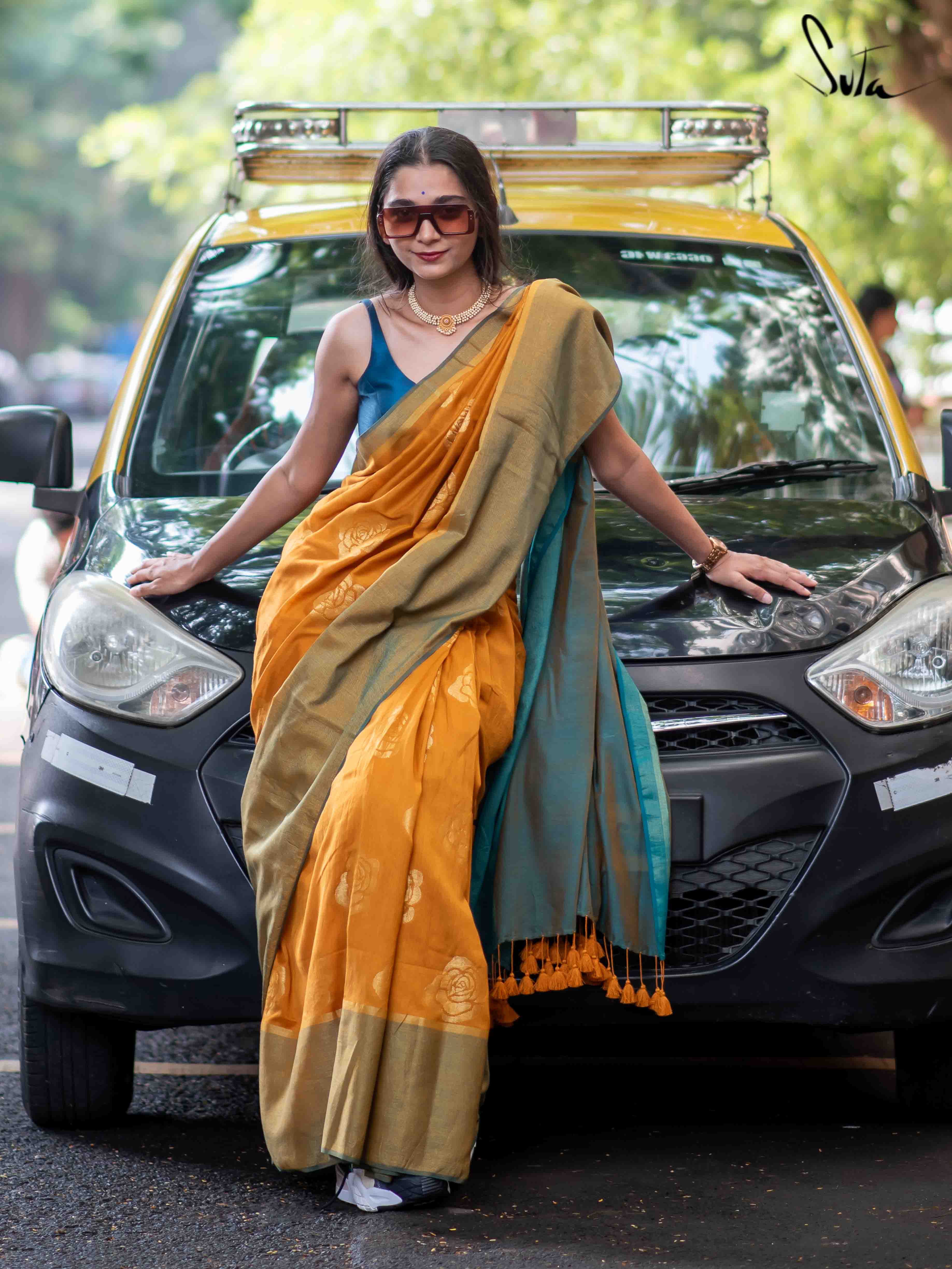 Crossover saree store jacket