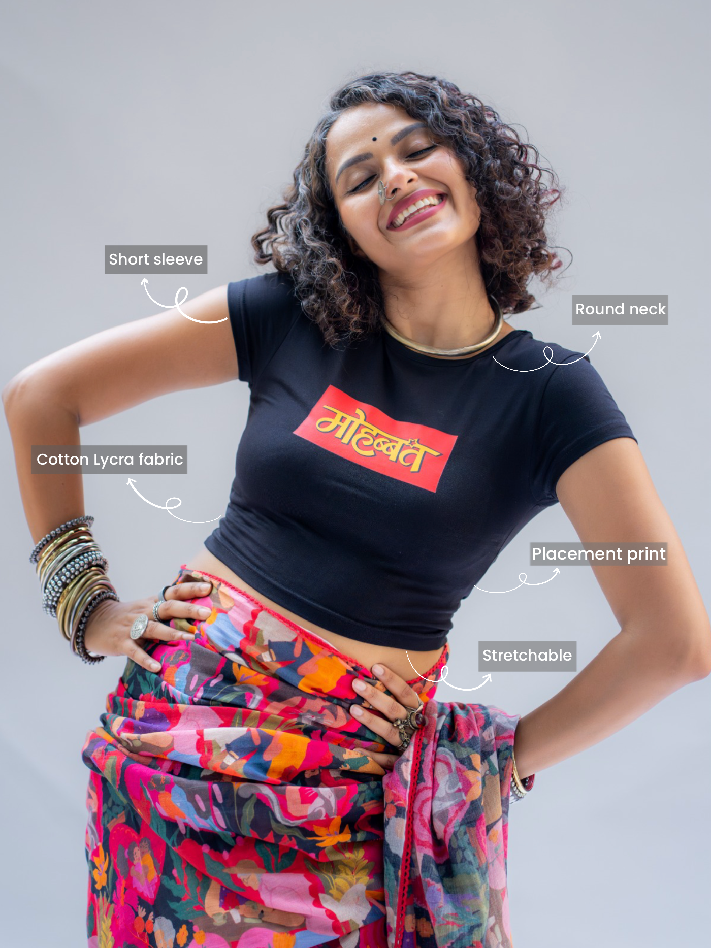 Pride Mohabbat (T-Shirt Blouse)