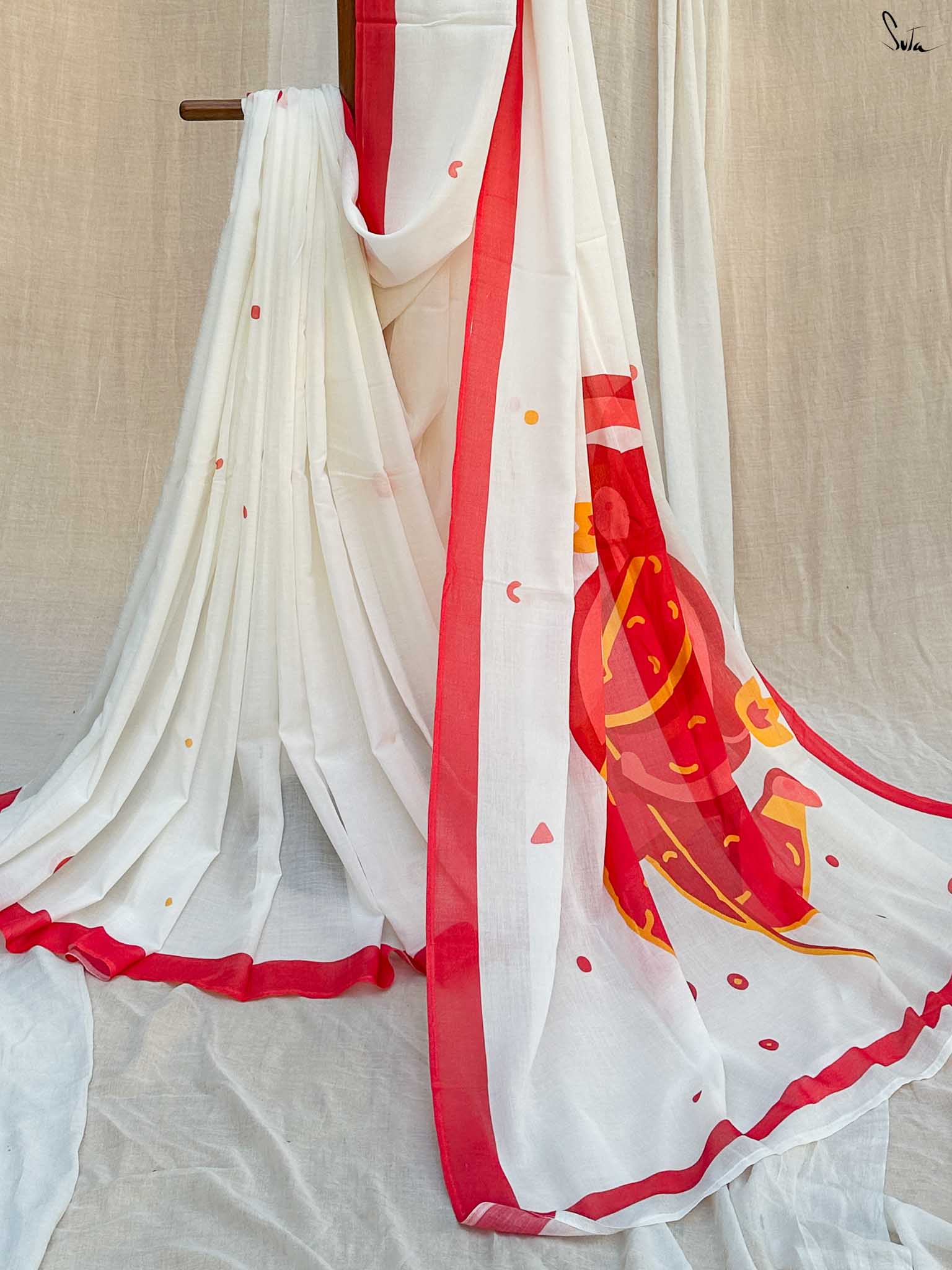 Ruby White Waves