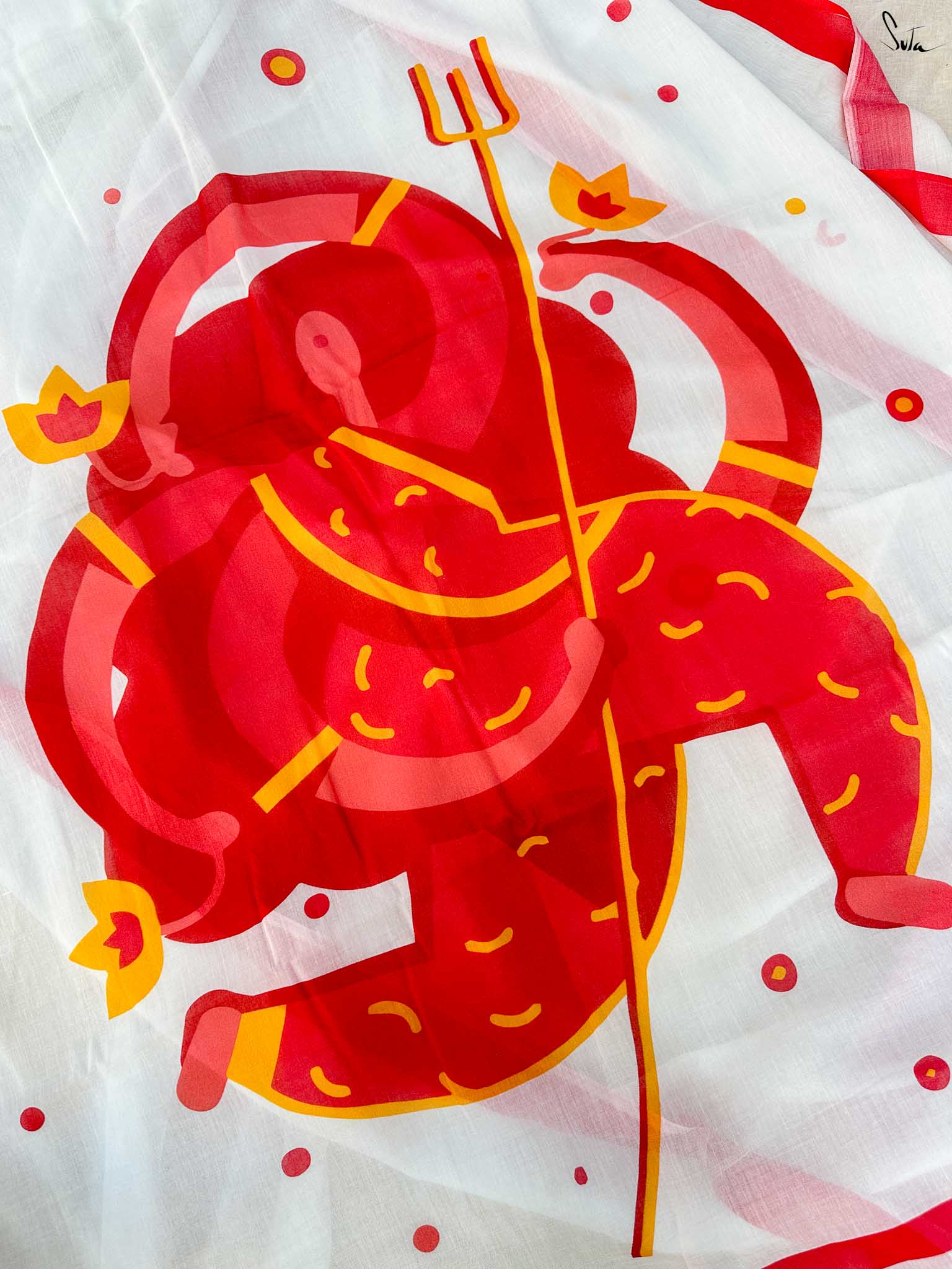 Ruby White Waves