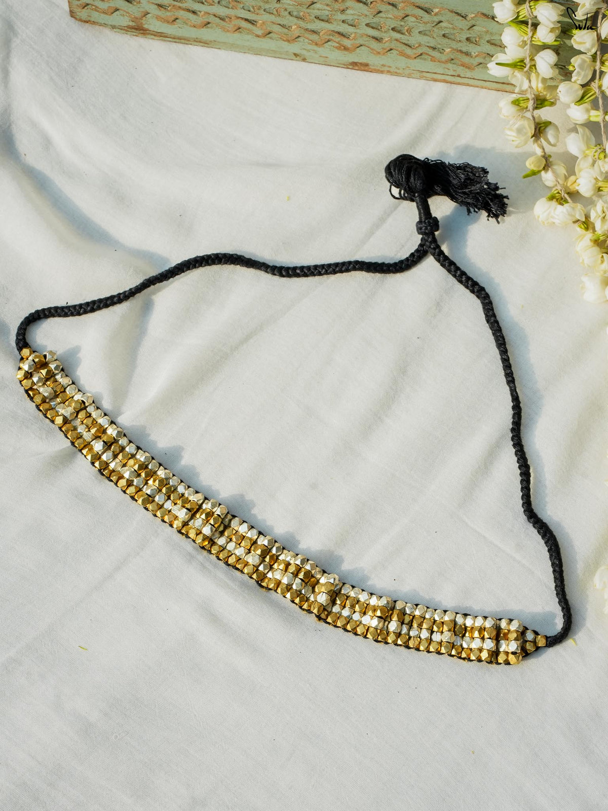Ila (Handcrafted Dhokra Brass Neckpiece)