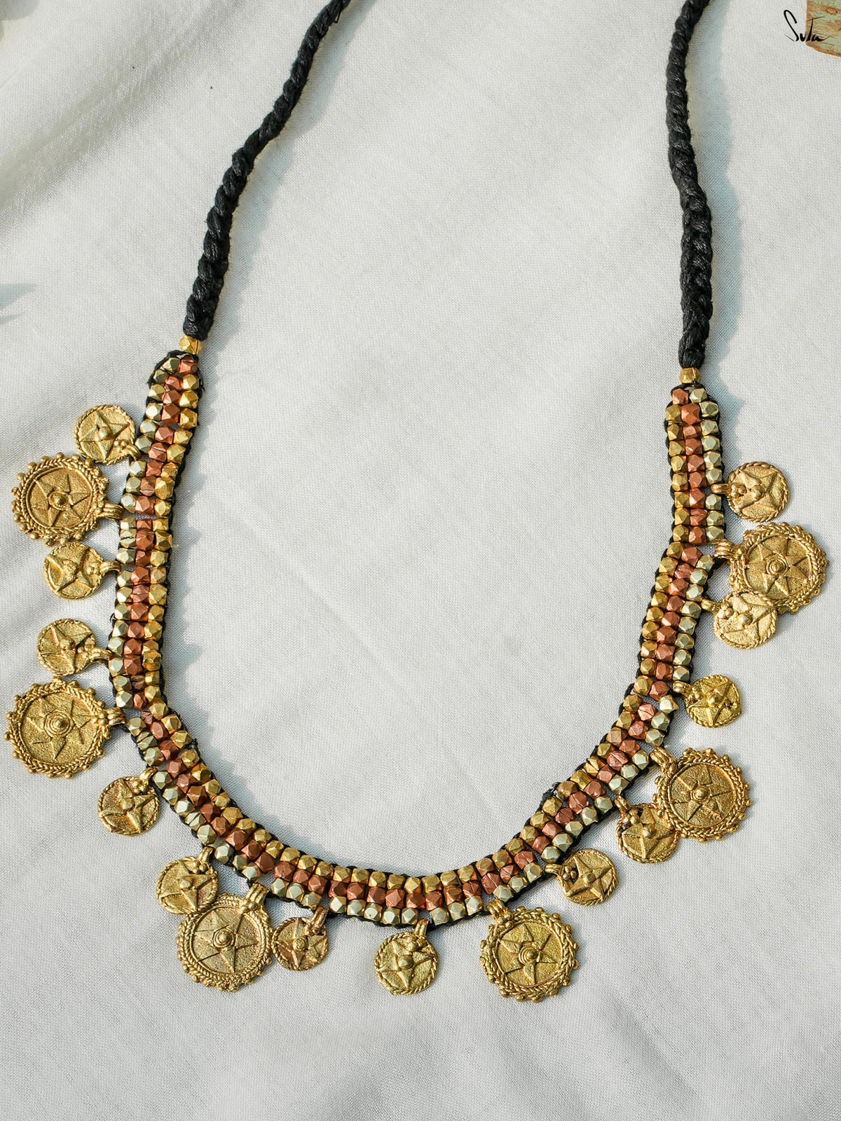 Kshama (Handcrafted Dhokra Brass Neckpiece)