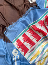 Megher Rong (Hand Painted Batik Silk Saree)