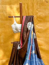 Megher Rong (Hand Painted Batik Silk Saree)