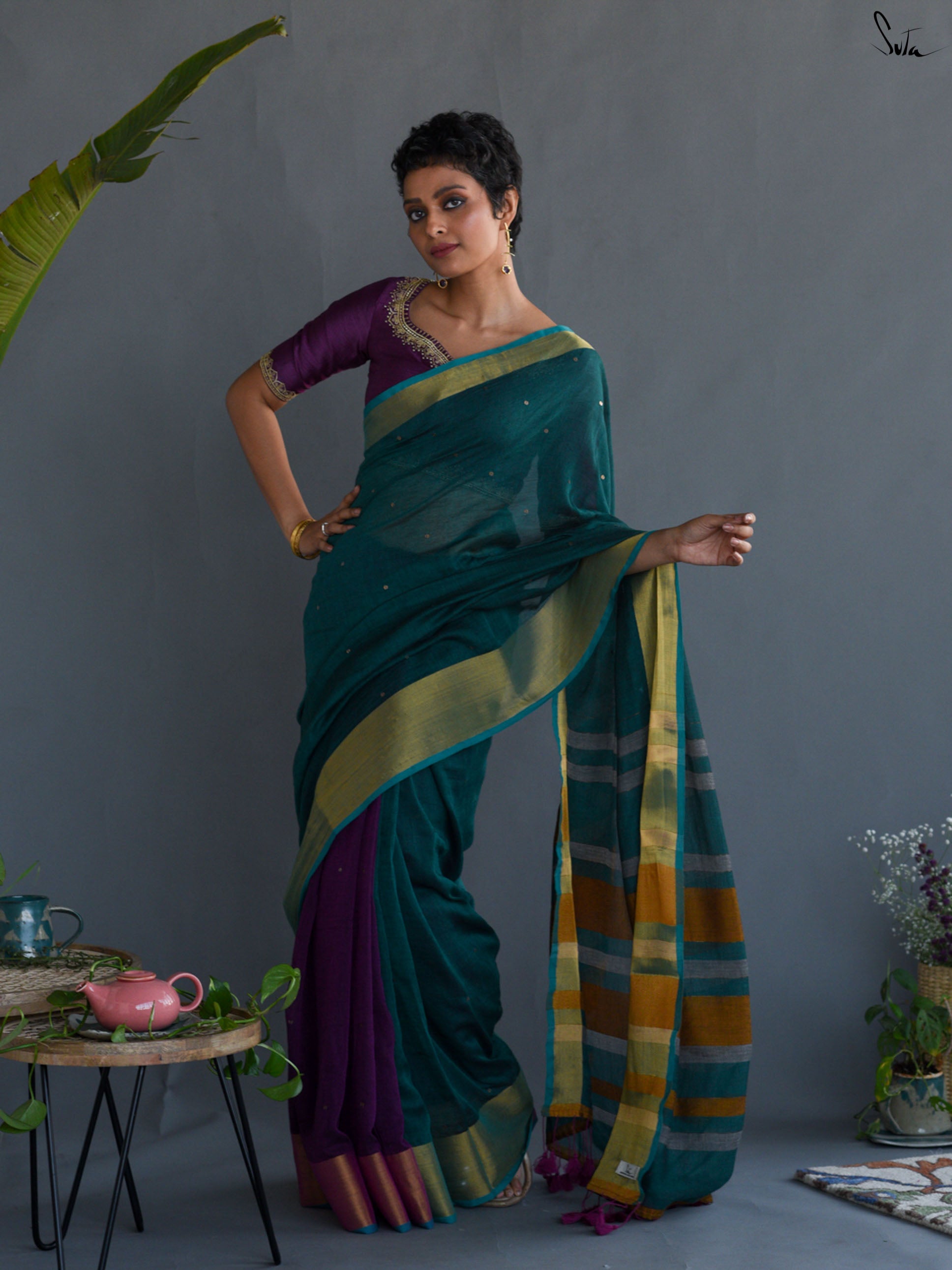 Mehendi Saree