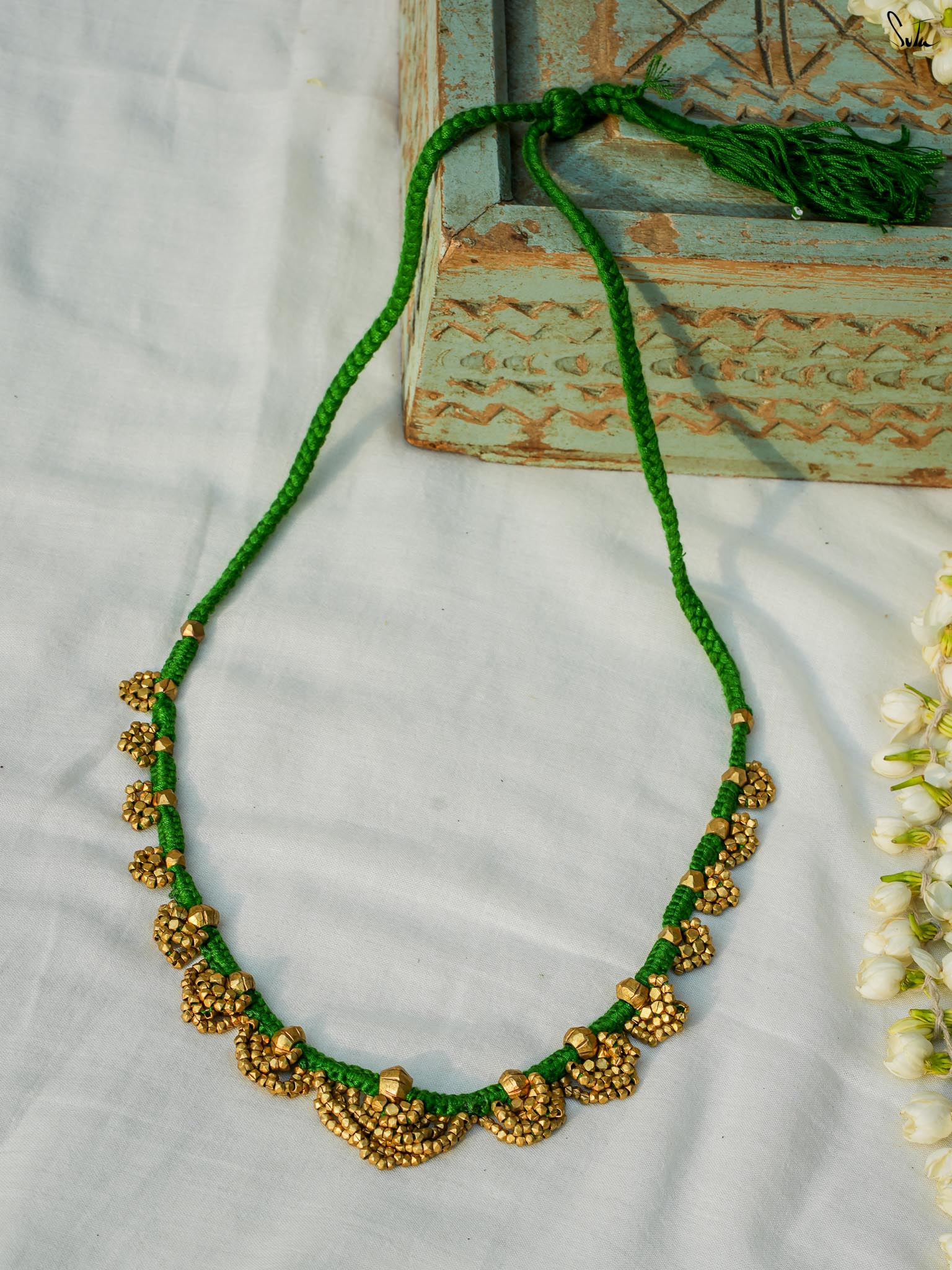 Nandinika (Handcrafted Dhokra Brass Neckpiece)