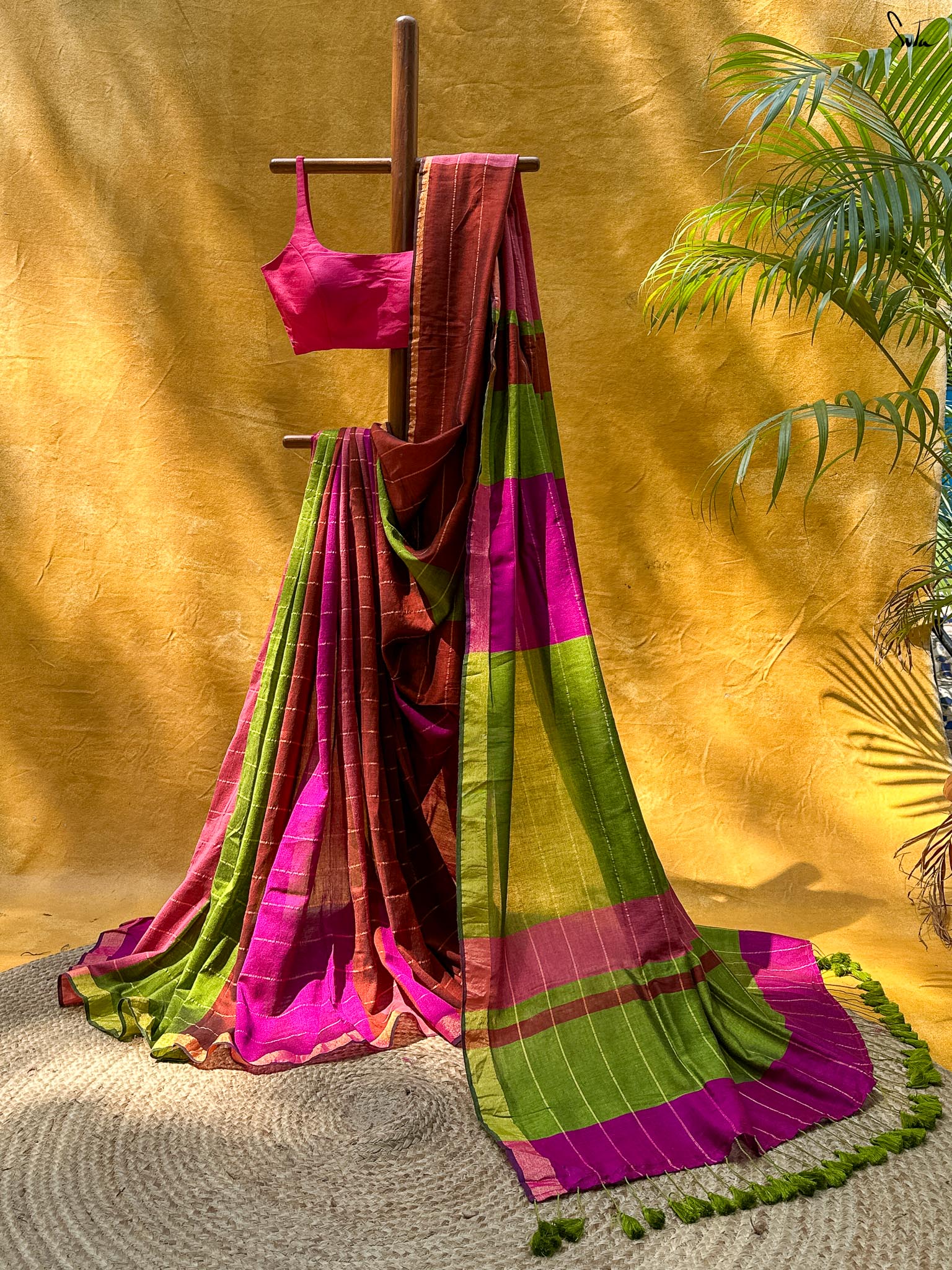 Olive Blush Zari