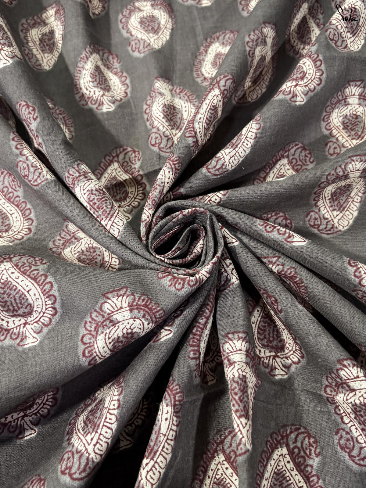 Paisley on Grey