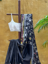 Rang Jyoti | Pure Silk Hand Batik Saree