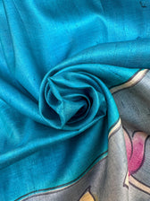 Rang Leher (Pure Tussar Hand Painted Saree)
