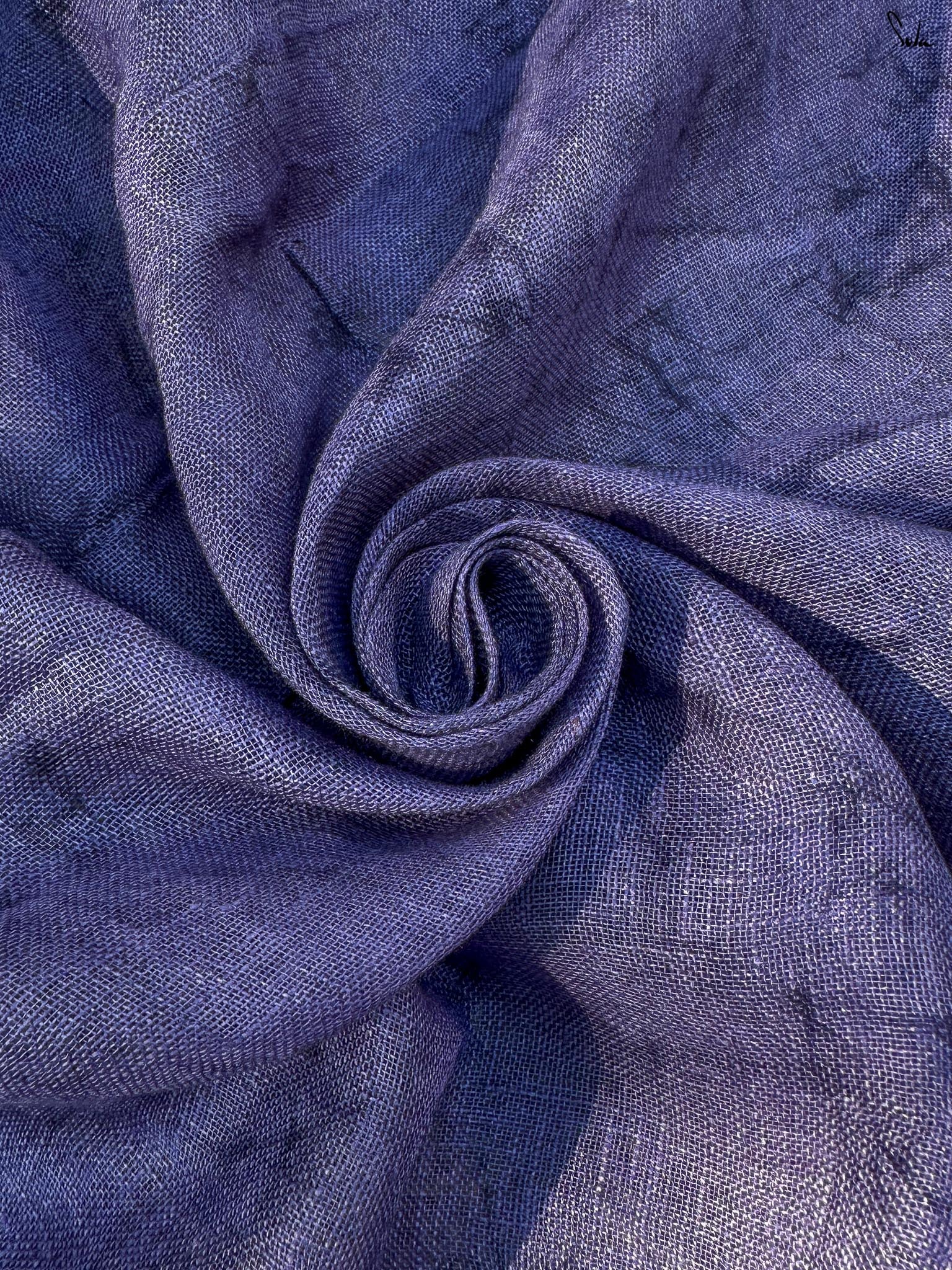 Rang Tarini (Pure Linen Hand Batik Saree)