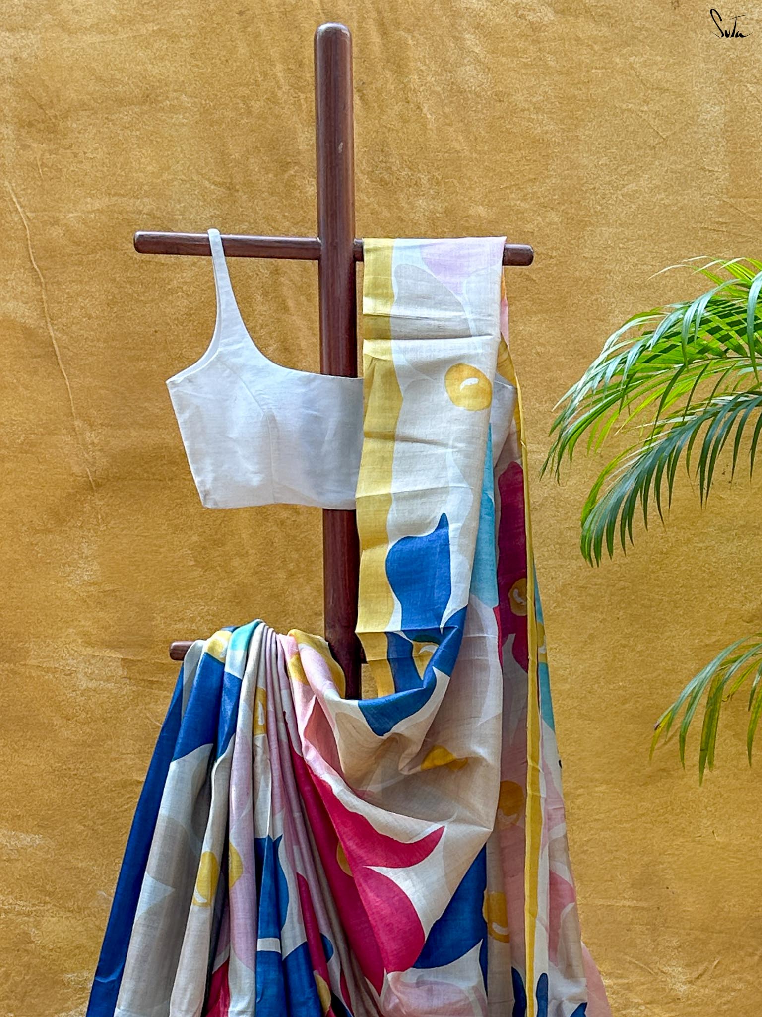 Rang Vibe (Pure Tussar Hand Painted Saree)